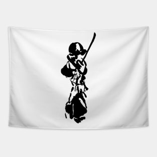 Kendo Fighter - Ink Figure LOGO Tapestry