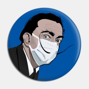 Dali with a mask Pin