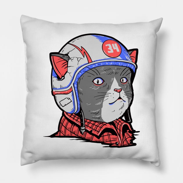 Cute cat Pillow by Amadej