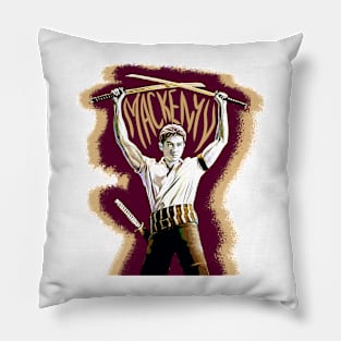 one piece zoro tv series Mackenyu graphic illustration design ironpalette Pillow