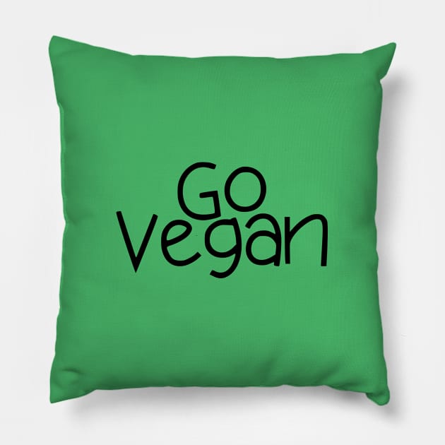 Go Vegan Gift Pillow by François Belchior