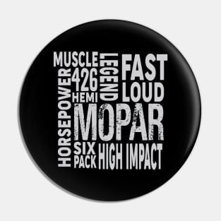 Muscle Hemi Mopar Fast Loud Pin