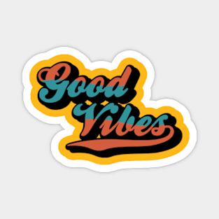 Good Vibes Retro Colors Magnet