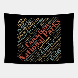 Canadian National Parks List Tapestry