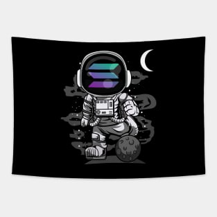 Astronaut Solana Coin To The Moon Crypto Token Cryptocurrency Wallet Birthday Gift For Men Women Kids Tapestry