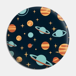 Interstellar Waltz: When Planets & Stars Dance Together in Space Pin