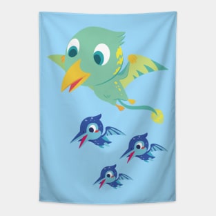 Flying Dinosaur Tapestry