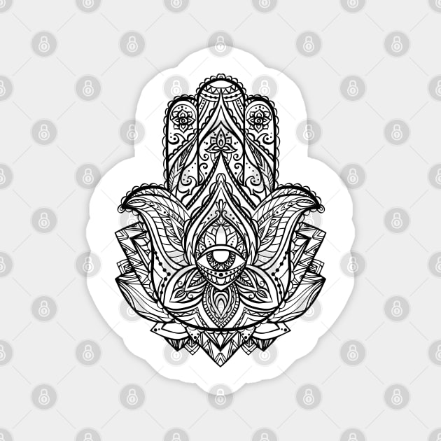 Hamsa Magnet by Veleri