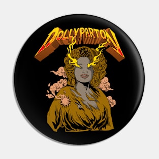 DOLLY PARTON METAL HEAD Pin