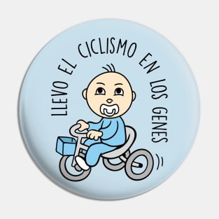 Llevo el cliclismo en los genes (versión niño). Pin