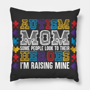 Autism Mom Shirt For Woman Autism Awareness Shirts For Gifts Pillow