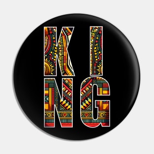 Melanin Black Pride Dashiki Pattern Afrocentric Pin