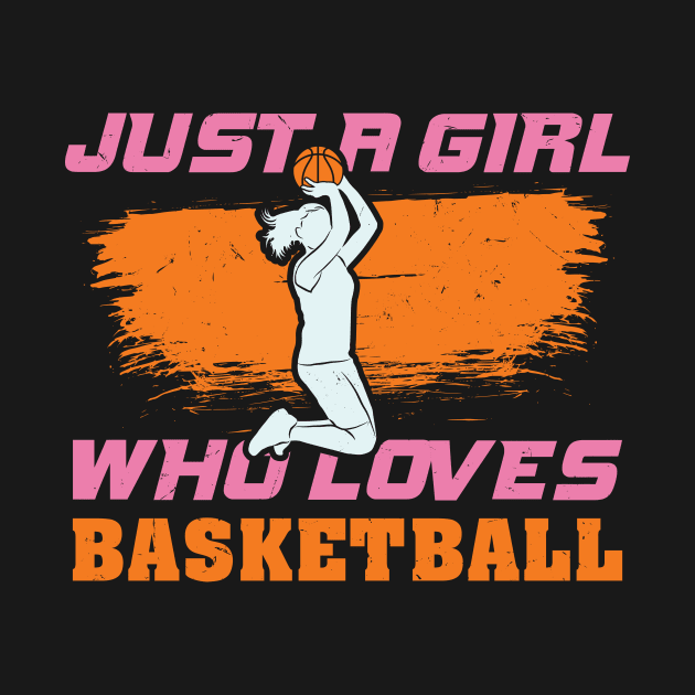 Cute Basketball Lover B-Ball Player Girls Gift Idea by Dolde08