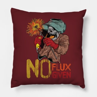 No Flux Given Skeleton Pillow