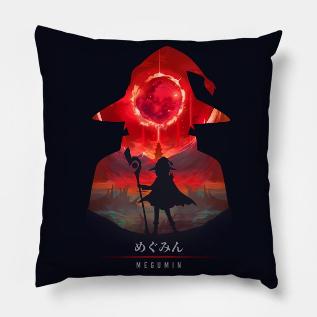 Megumin - Bloody Illusion Pillow by The Artz