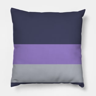 A lovely palette of American Blue, Pink Lavender, Ube and Cloudy Blue stripes. Pillow