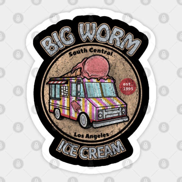 Big Worm S Ice Cream Truck Friday Sticker Teepublic