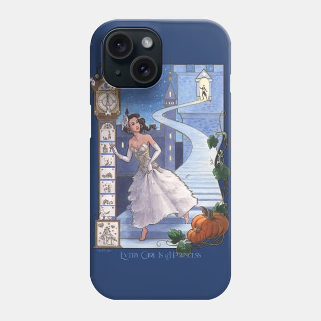 Mili Fay’s Every Girl Is A Princess: Cinderella Phone Case by Mili Fay Art