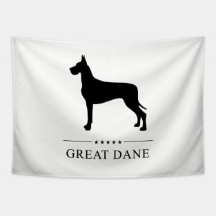 Great Dane Black Silhouette Tapestry