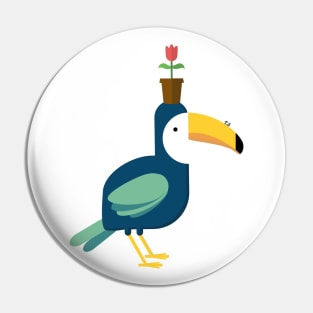 Toucan Flowerpot Pin