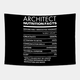 Nutrition Facts Tee for Architect Tapestry