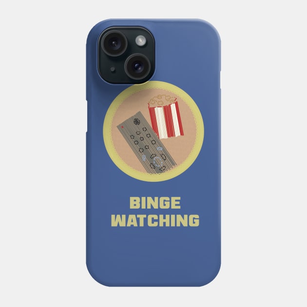 Merit Badge for Binge-Watching Phone Case by LochNestFarm