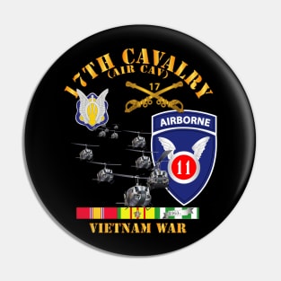 17th Cavalry (Air CAv) - 11th Airborne Division w SVC Pin