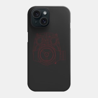 Caiman Gas Mask Outline Phone Case