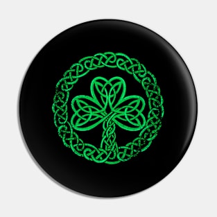 Irish Celtic Knot Shamrock Clover Pin