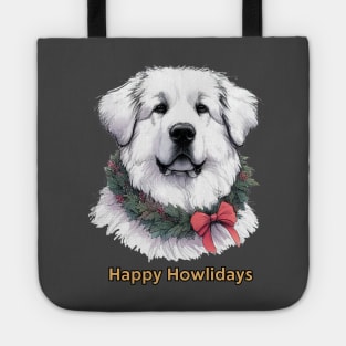 Happy Howlidays Great Pyrenees Tote