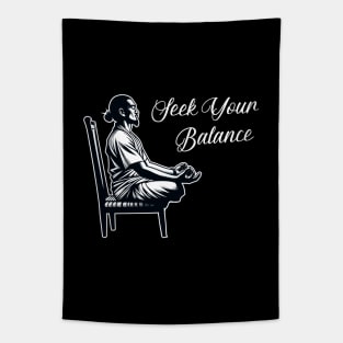 Seek Your Balance - Chair Yoga Tapestry