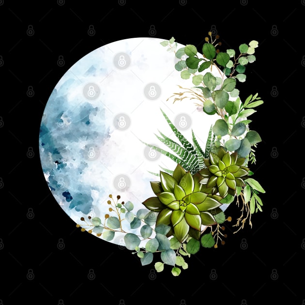 Moonlight Succulents 4 by Collagedream