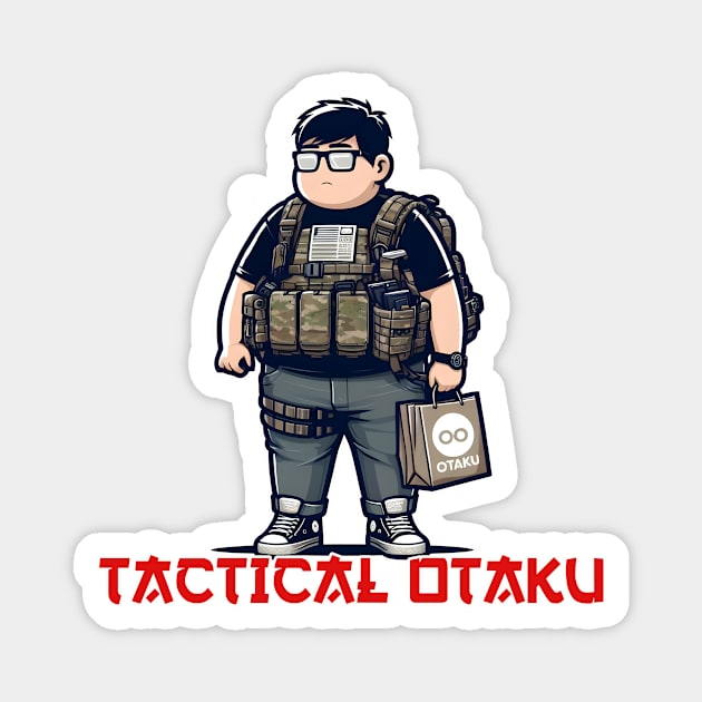 Tactical Otaku Magnet by Rawlifegraphic