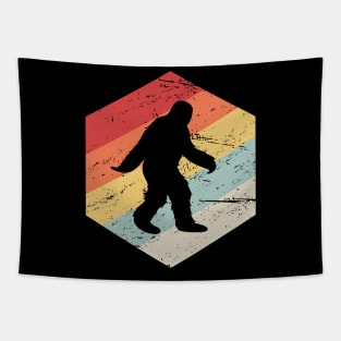 Retro Vintage Bigfoot Sasquatch Conspiracy Theory Tapestry
