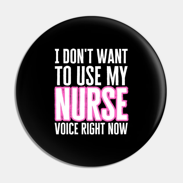 Funny Nurse Pin by HobbyAndArt