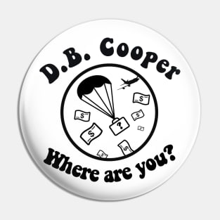 D.B. Cooper, where are you? Pin