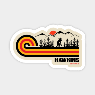 Visit Hawkins Retro 70s Vibe Magnet