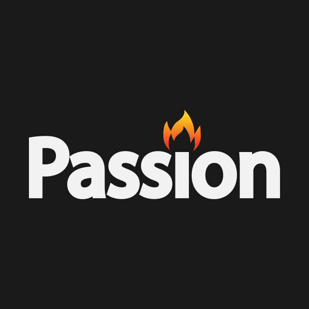 Passion artistic text design by BL4CK&WH1TE 