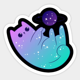 Kawaii Galaxy Cat 3 Sticker – Mushimoo