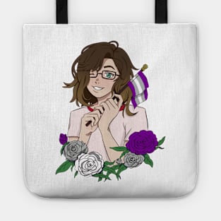 Gray Asexual Pride Tote