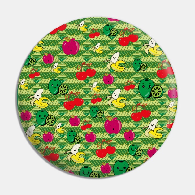 Fruit Pattern Pin by Feel Imagine Create