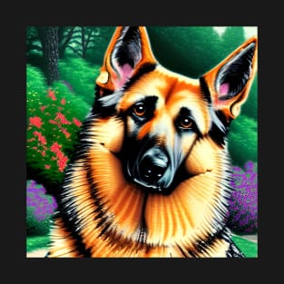 German Shepherd at the Park T-Shirt