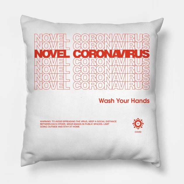 Novel Coronavirus Pillow by Nothingsman