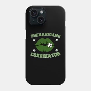 Shenanigans Coordinator retro St. Patricks Day lucky Teacher Phone Case