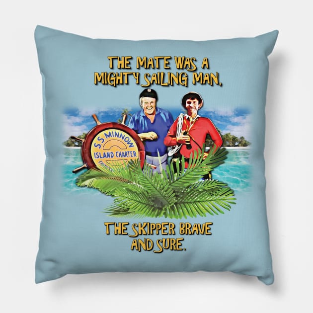 Mighty Sailing Man Pillow by armando1965