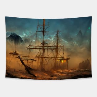 Ghost Ship Tapestry