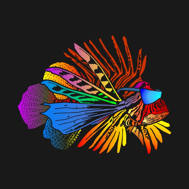 Color Burst Zebrafish Tropical Scuba Fish Stencil by Bartlett Art Works