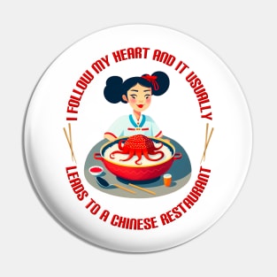 Chinese Food T-Shirt Pin