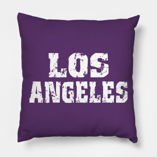 Los Angeles City Pillow by desriap