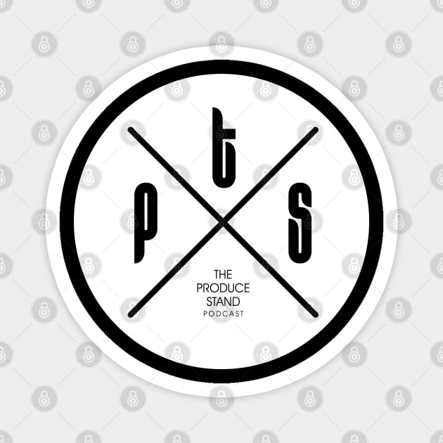 The Produce Stand Podcast patch white Magnet by Produce Stand Podcast